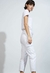 Jean capri vintage straight blanco