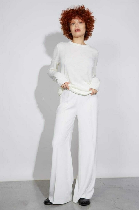 Pantalón sastrero off white - Ver -