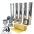 KIT COMPLETO ACCESORIOS ACERO INOXIDABLE INSTALACIÓN SALAMANDRA SALIDA 4" PARED - comprar online