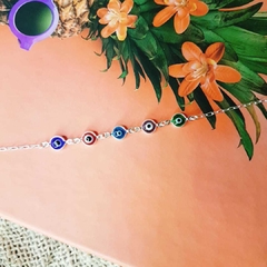 Pulseira olho grego - Colorida - comprar online