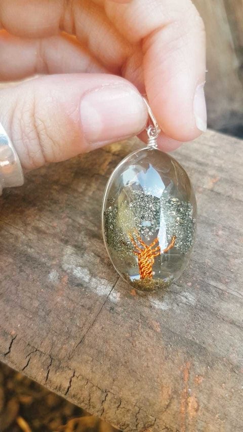 Pingente Árvore da Vida - Pirita