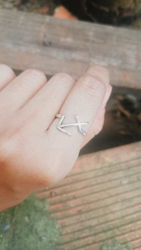 Anel signo sagitário em prata 925