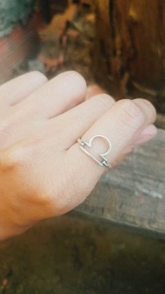 anel signo libra em prata 925