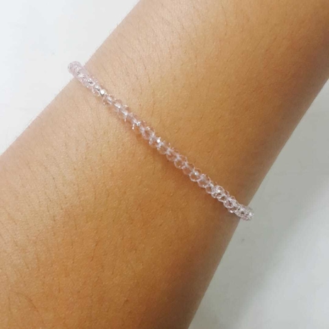 Pulseira Cristal - Rosa