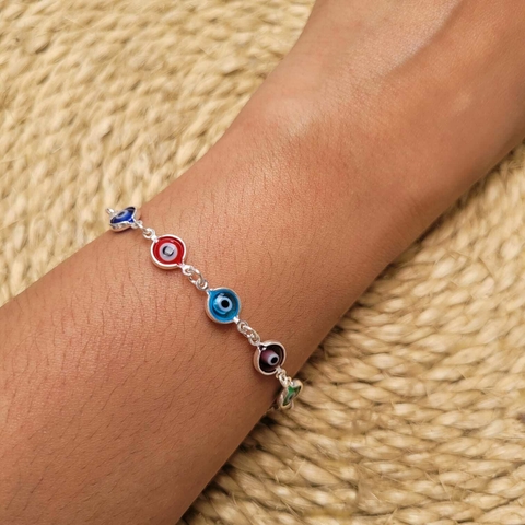Pulseira olho grego - Colorida