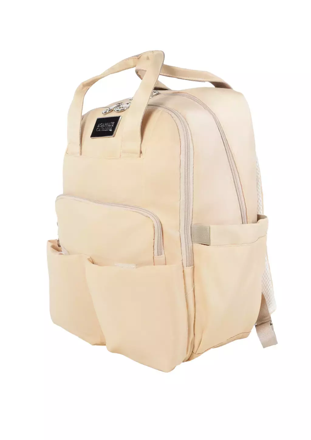 Mochila Agarrate Catalina Beige