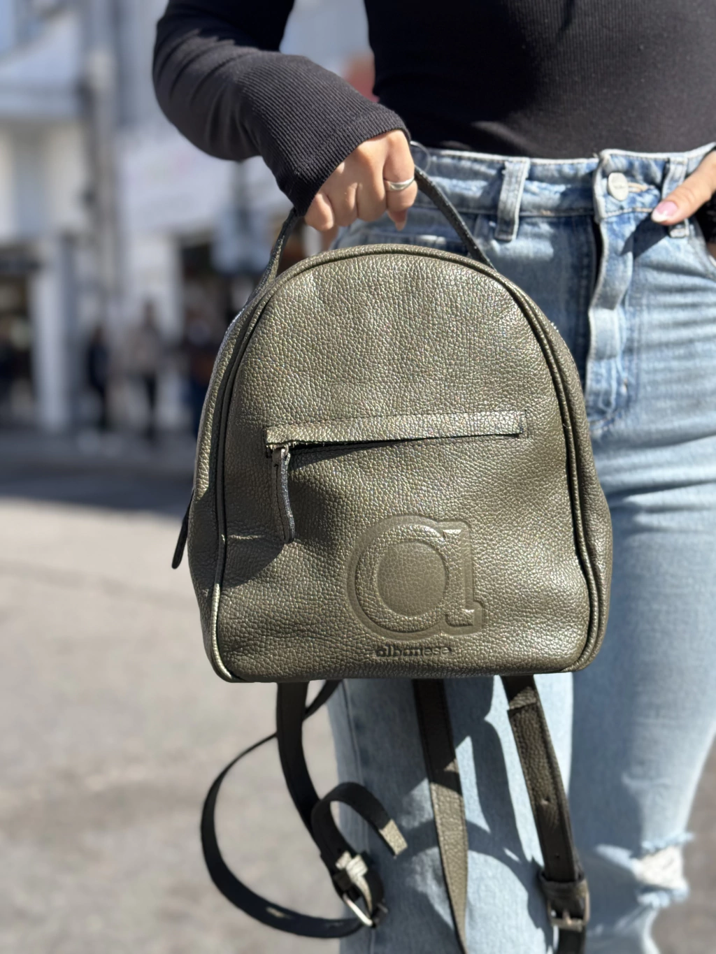 Mochila De Cuero Los Angeles