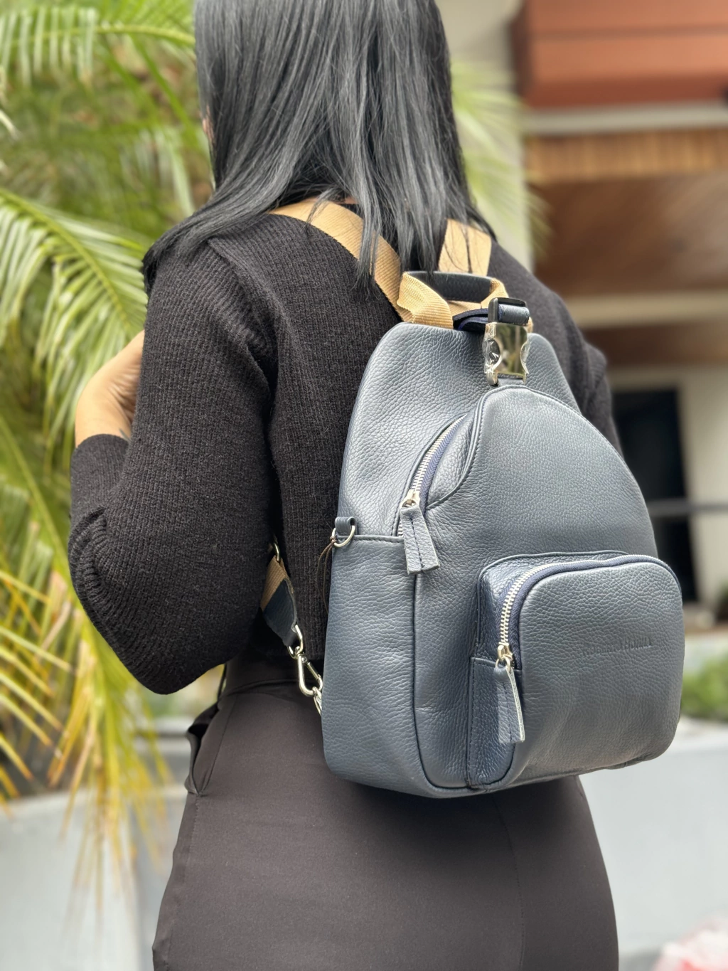 Mochila De Cuero Shanghai