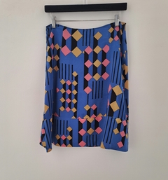 Pollera De Seda Estampada Importada. Marni - Las 4 estaciones Vintage