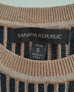 Vestido Midi De Lurex Importado Banana Republic - Las 4 estaciones Vintage