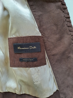 Chaqueta De Gamuza Marrón Importada. Massimo Dutti