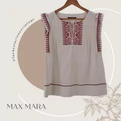 Blusa De Verano Bordada Importada. Max Mara