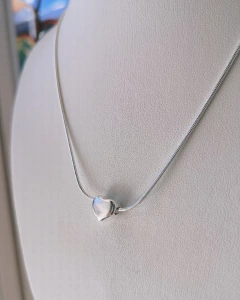 cadena corazon inflado + colita de raton (40 a 45 cm) - comprar online