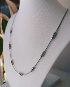 cadena colita de raton y bolitas x3 (45 a 50 cm) en internet