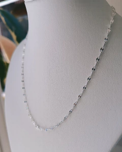 chocker eslabones chatos textura 30 a 37 cm
