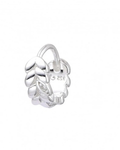 argollita ramita con una hojita cubic 10 mm (unidad) - comprar online
