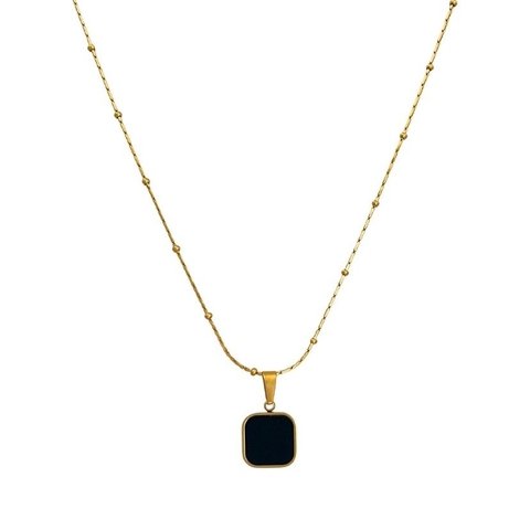 Collar piedra negra