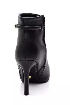 BOTA VIZZANO CANO CURTO BICO FINO - 3049.250 - Preto - Calçados Michelle Inácio
