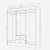 Placard Puertas De Abrir (PACK 26) Mendra, 6 Puertas, 2 Cajones (9796) - comprar online
