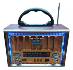 Radio Parlante Fm-am Recargable Usb Bluetooth Vintage