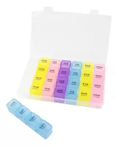 Pastillero Semanal 4 Tomas 7 Dias Organizador Pastillas.