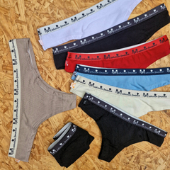 CULOTTELESS ELASTICO A LA VISTA. ALGODÓN Y LYCRA LÍNEA MXM. ART. 059/P TALLES 1, 2, 3, 4 (X DOCENA) en internet