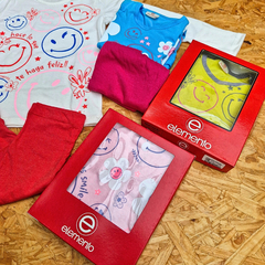 PIJAMA ESTAMPADA SMILE -ALGODON- LINEA ELEMENTO ART. 106 TALLES 2 - 4 - 6 - 8 - 10 - 12 - 14 - 16 (POR MAYOR)