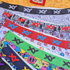 BOXER DE NIÑO DE ALGODÓN Y LYCRA ESTAMPADO LINEA XY ART. 130 TALLES (2-4-6-8-10-12-14) colores y estampados según el stock disponible - tienda online