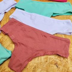 CULOTTE LESS LISAS ALGODON LYCRA LINEA BRIGITTE ART. 642 TALLE UNICO (X DOCENA) - tienda online