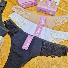 COLALESS ALGODON LYCRA CON PUNTILLA LINEA KIERO ART. 20221 -30221 TALLE 1 - 2 - 3 - 4 - 5 - comprar online