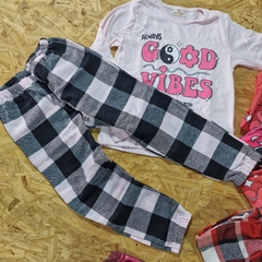 PIJAMAS NENA CUADRILLE "ALGODON" LINEA ELEMENTO ART. 2483 TALLES 4 - 6 - 8 - 10 - 12 - 14 - 16 ( X MAYOR )