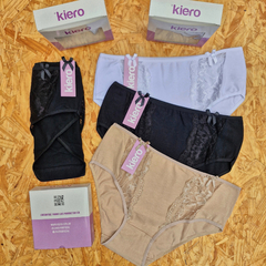 BOMBACHA TIRO CORTO ALGODON LYCRA CON PUNTILLA LISAS LINEA KIERO ART. 2164 TALLE UNICO TIRO CORTO - comprar online