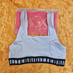 TOP DE MICROFIBRA REFORZADO c/ALGODÓN x LÍNEA BRIGITTE. ART. B32. TALLES: S - M - L - XL - XXL (X MAYOR) SOLO BLANCO - comprar online