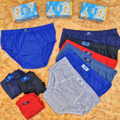 IMÁN ART. 409 SLIP DE NIÑO JUVENIL ALGODÓN Y LYCRA LISO TALLES SURTIDOS 6 - 7 - (X DOCENA) - comprar online