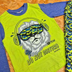 PIJAMA ESTAMPADA TIGRE NIEVE -ALGODON- LINEA ELEMENTO ART. 504 TALLES 2 - 4 - 6 - 8 - 10 - 12 - 14 - 16 (POR MAYOR) - MARILEY - Lenceria Mayorista | Despachamos dentro de las 48hs!