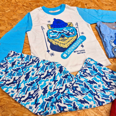PIJAMA ESTAMPADA TIGRE NIEVE -ALGODON- LINEA ELEMENTO ART. 504 TALLES 2 - 4 - 6 - 8 - 10 - 12 - 14 - 16 (POR MAYOR) - MARILEY - Lenceria Mayorista | Despachamos dentro de las 48hs!