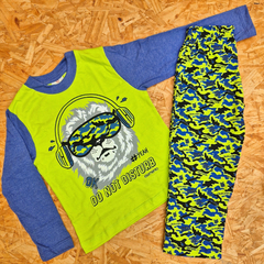 Imagen de PIJAMA ESTAMPADA TIGRE NIEVE -ALGODON- LINEA ELEMENTO ART. 504 TALLES 2 - 4 - 6 - 8 - 10 - 12 - 14 - 16 (POR MAYOR)