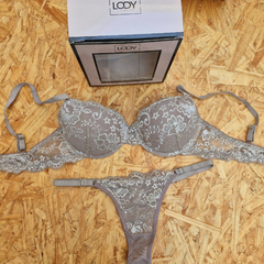 CONJUNTO TAZA SOFT PUSH DE PUNTILLA LESS TUL REGULABLES LINEA LODY ART. 5248 TALLES SURTIDOS 85-90-95-100 en internet