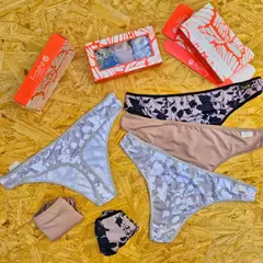 COLALESS MICROFIBRA LISO Y ESTAMPADO (HOJAS) LINEA FRASHE ART. 645 TALLE MAXI (X DOCENA) - comprar online