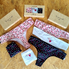 CULOTTE LESS ALGODÓN Y LYCRA ESTAMPADOS LINEA SAYKA ART. 333 TALLE ÚNICO (X DOCENA) - comprar online