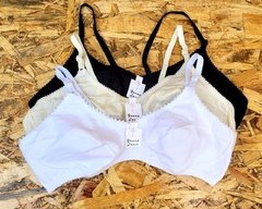 CORPIÑO REDUCTOR DE ALGODÓN Y LYCRA BASICA LINEA YOUNG LOVER ART 101 TALLES SURTIDOS 1 AL 5 (X DOCENA) - comprar online