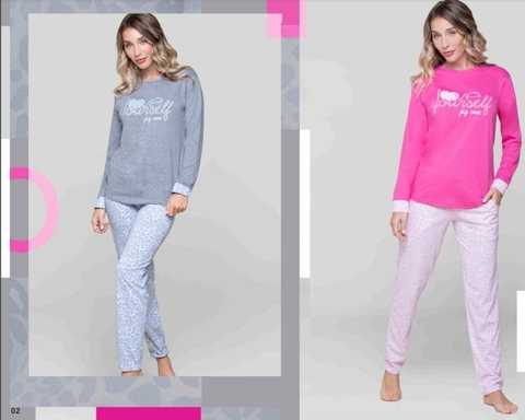 PIJAMA DAMA JERSEY SOFT ESTAMPADO LINEA JIZONE ART 9001 TALLES DISPONIBLES 1 - 2 - 3 - 4 - 5 - 6 ( X MAYOR)