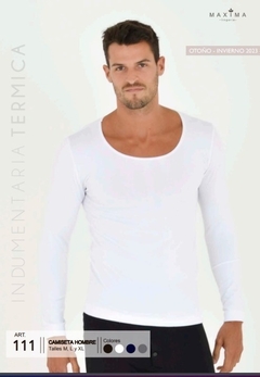 Imagen de CAMISETAS TERMICAS DE HOMBRE LINEA: MAXIMA ART. 111 COLORES(NG.-GRIS-AZUL MARINO-BLANCO) TALLES M-L-XL - (X MAYOR)