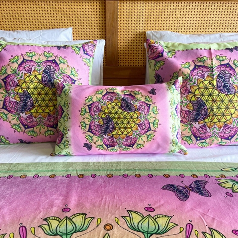 Capa de Almofada média Mandala Flor da Vida