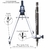 Compasso Balaustre com Adaptador Universal - MOD. 9021 Trident
