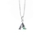 Collar Inicial A. Plata con Esmeralda - comprar online