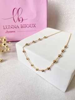 Choker Folheada Bolinhas - comprar online