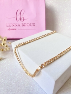 Choker Folheada Cravejada - comprar online