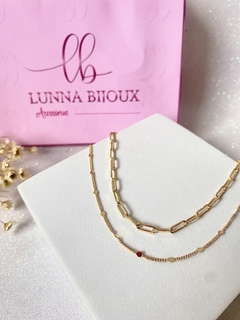 Colar Duplo Folheado - Lunna Bijoux