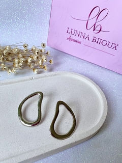 Brinco Orgânico Folheado - loja online
